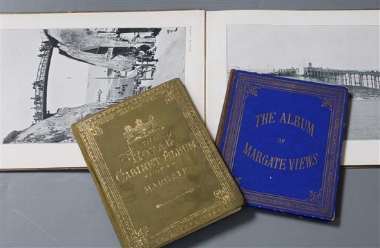 MARGATE: 3 late 19th century photographic albums:-